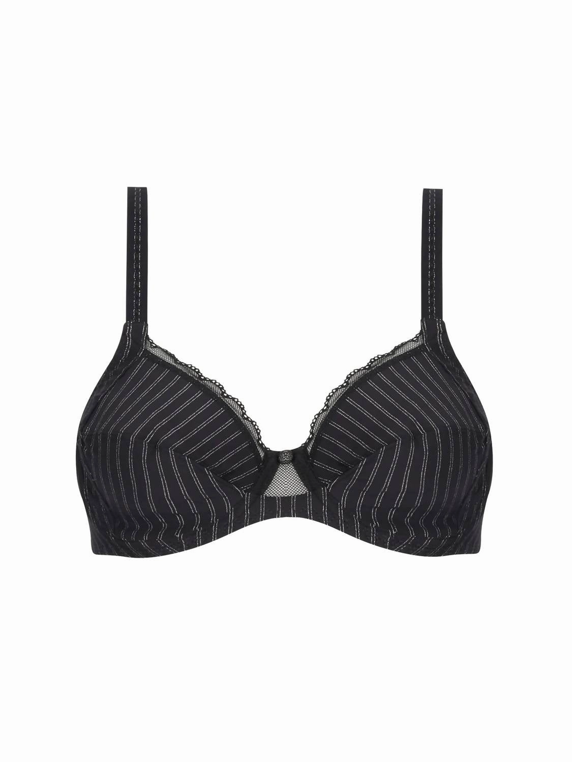 Three Part Full Cup Bra In Noir