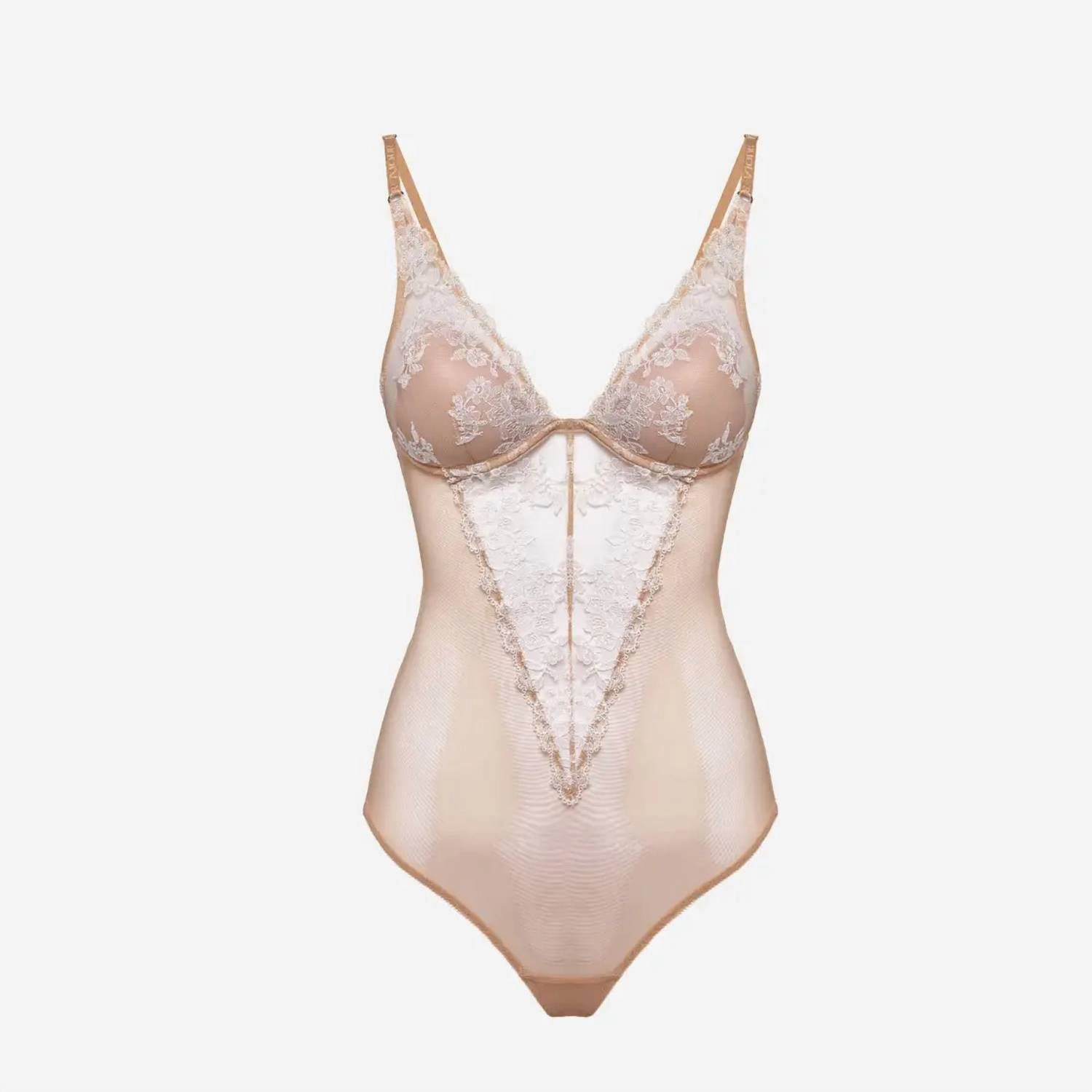 Tiramisu Bodysuit In Beige/vanilla