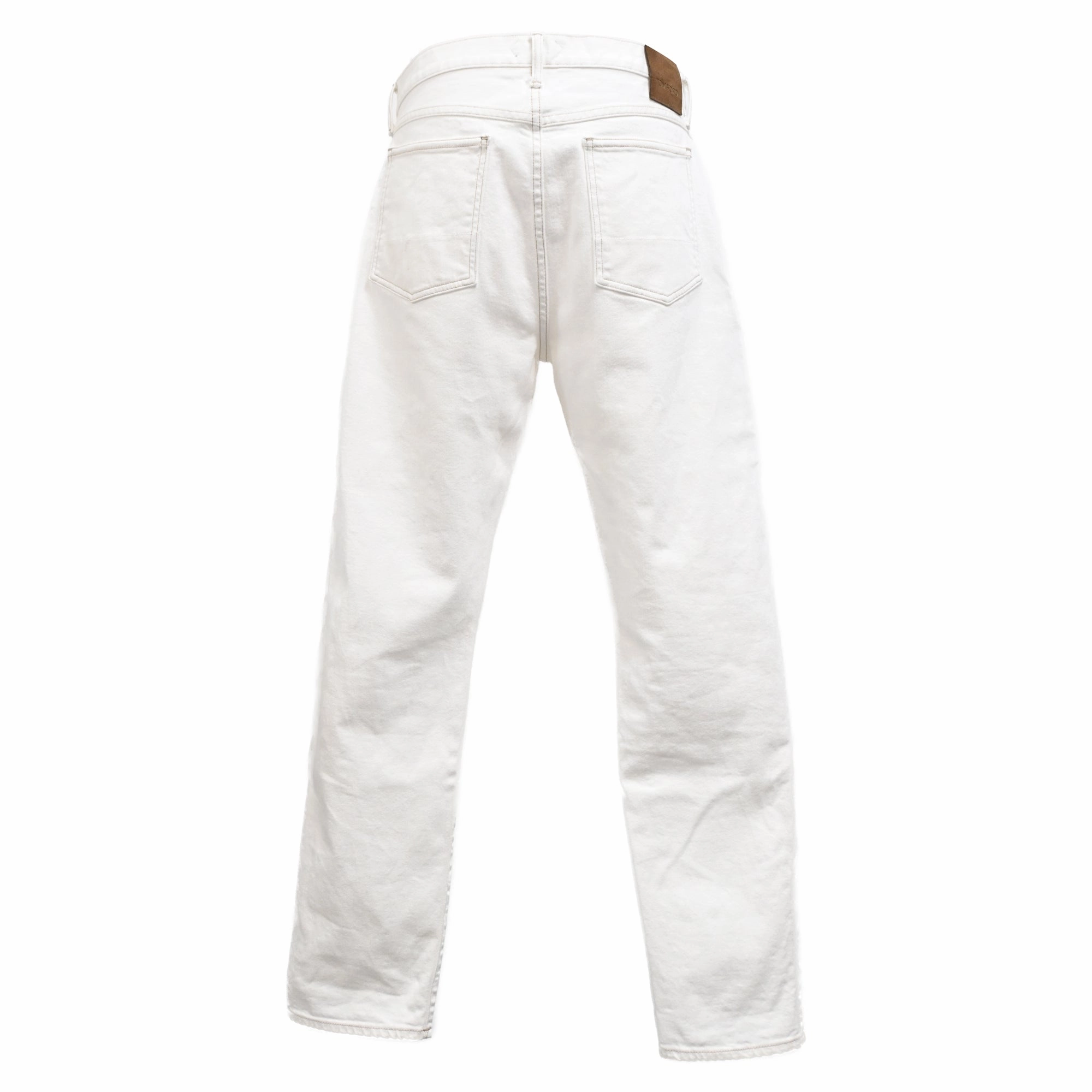 Tom Ford Straight Leg Jeans in White Cotton