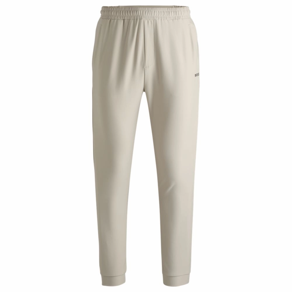 Tracksuit bottoms in stretch fabric with decorative reflective logo