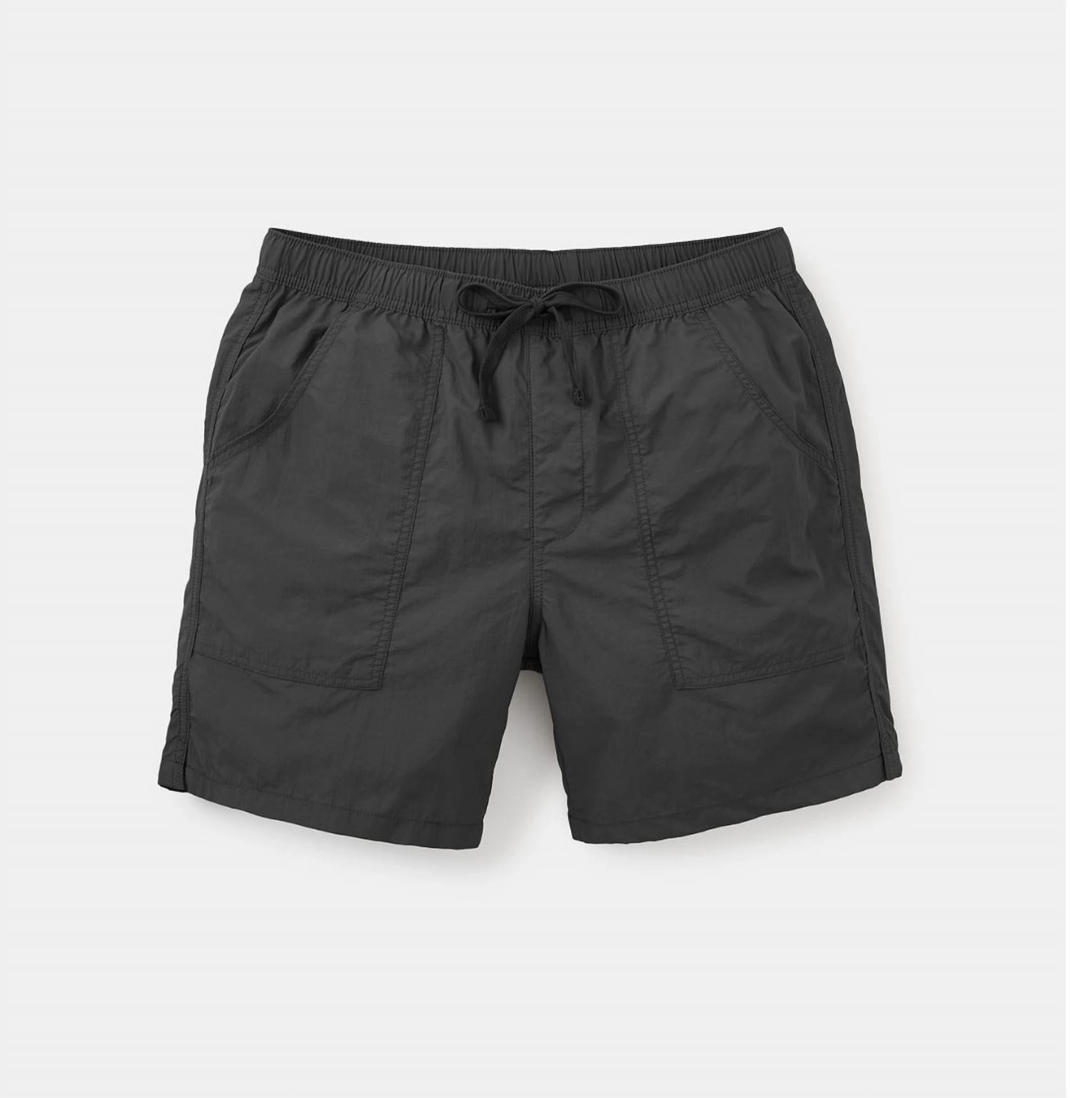 Trails Nylon Shorts In Black Wash