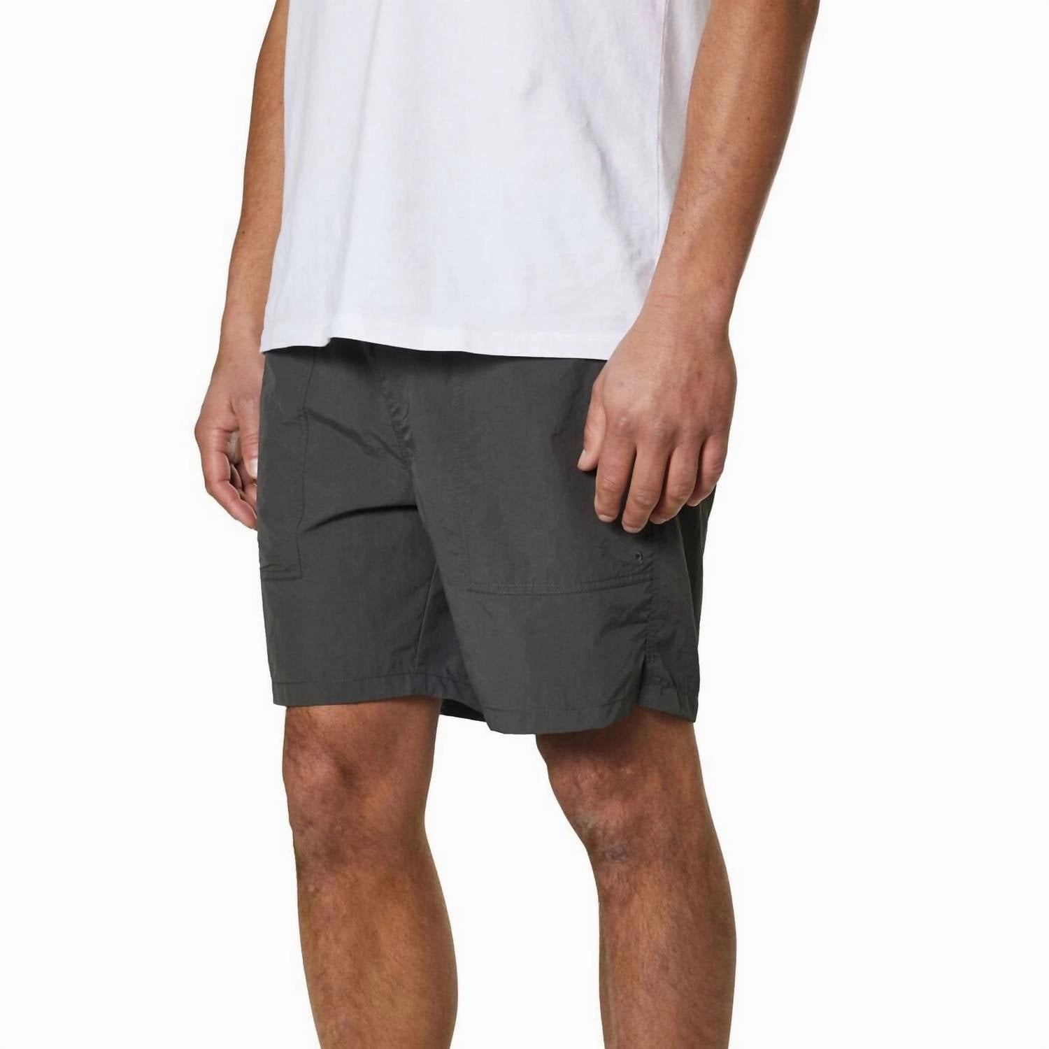 Trails Nylon Shorts In Black Wash