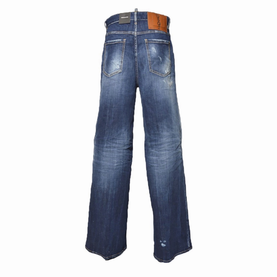 Traveler Dark White Line Jeans In Dark Blue Denim