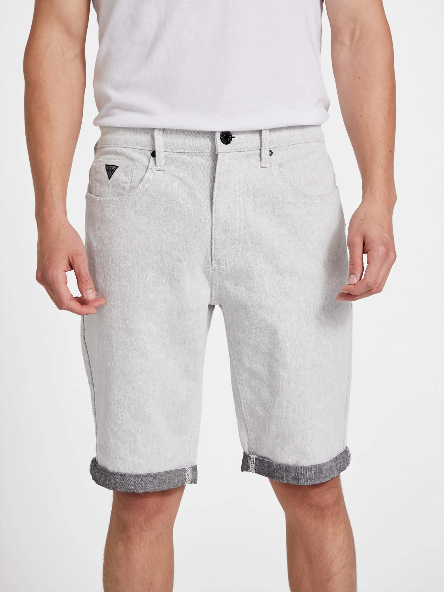 Trent Rolled Denim Shorts