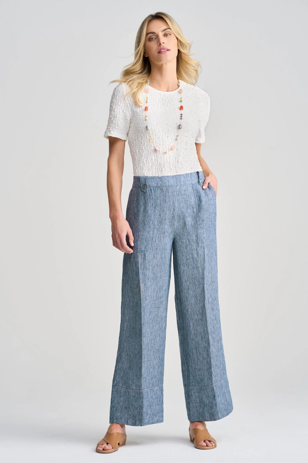 Twill Hemp Linen Pant - Indigo Twill