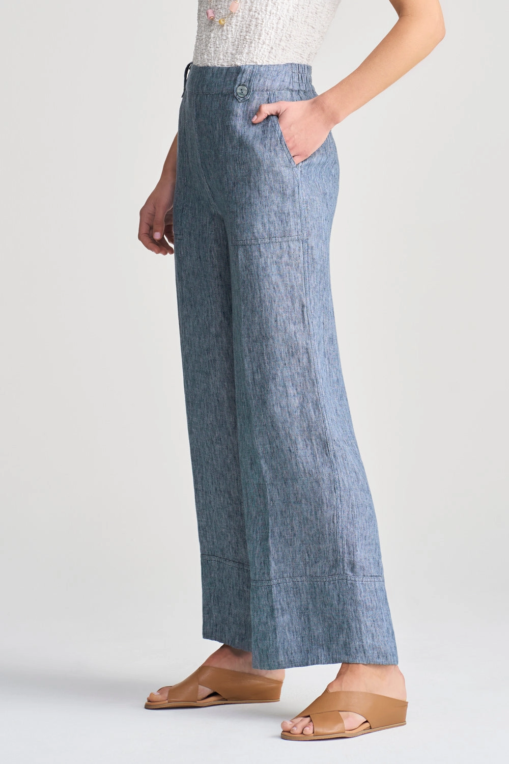 Twill Hemp Linen Pant - Indigo Twill