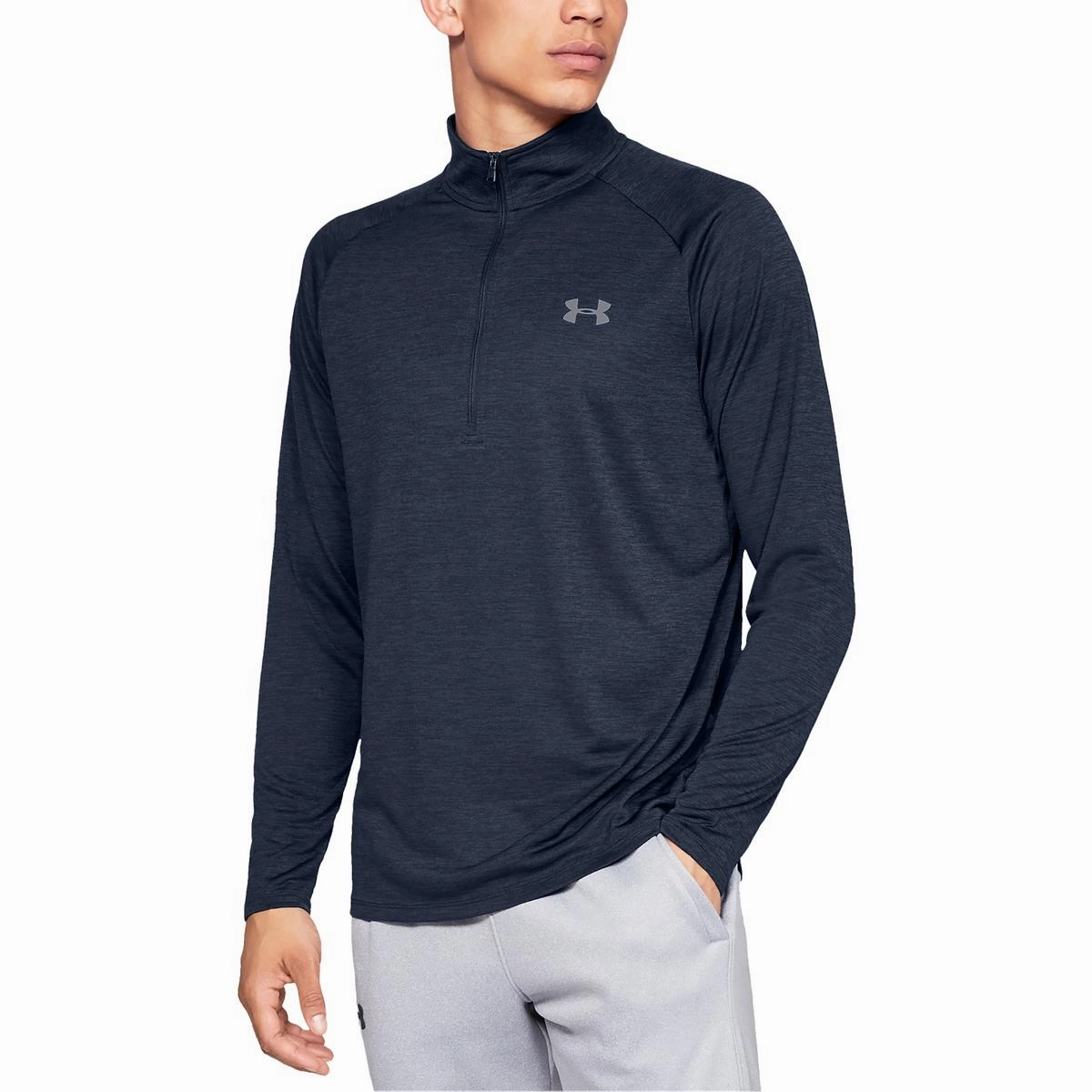 UA Tech 2.0 Mens Logo Polyester 1/4 Zip Pullover