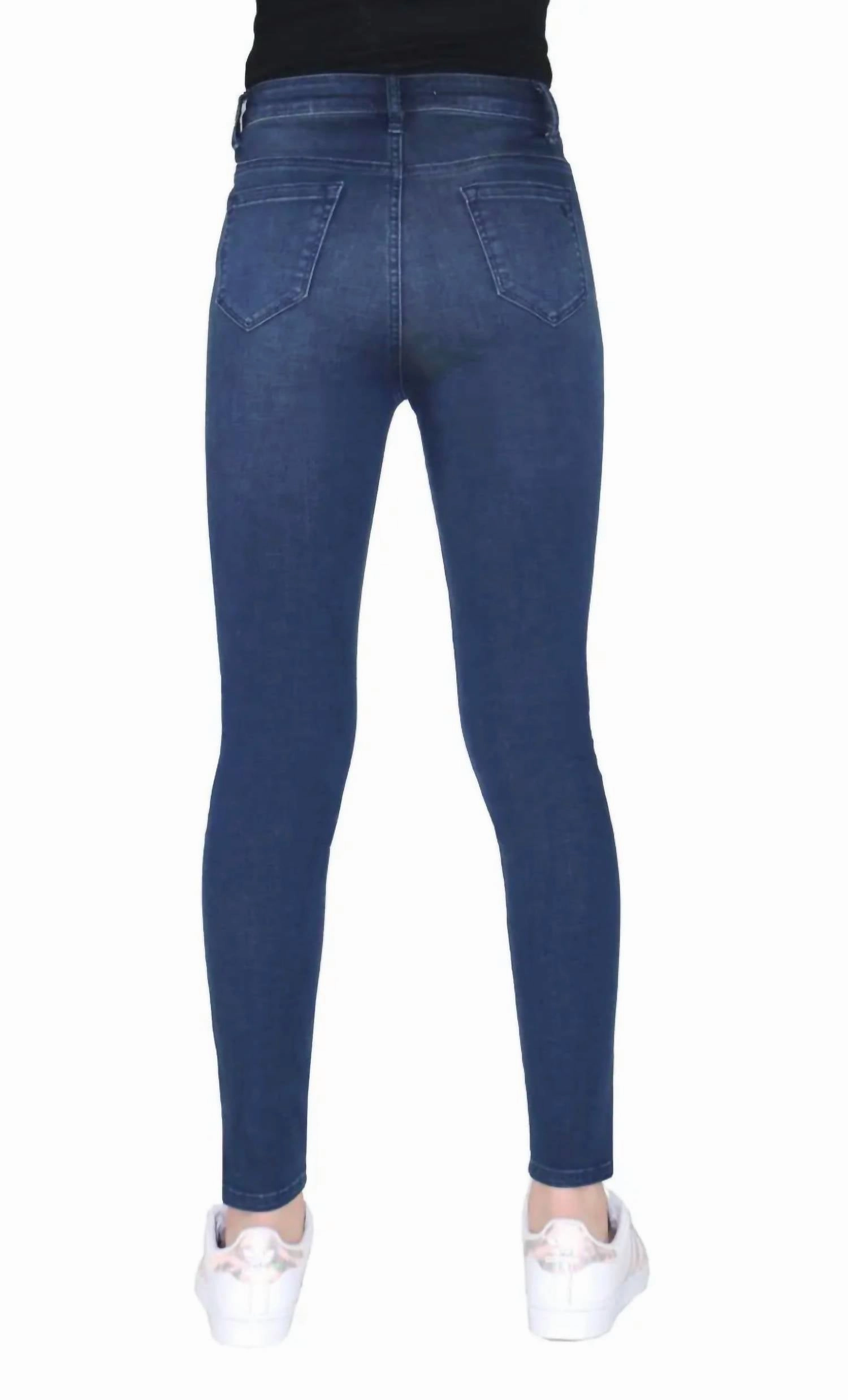 Ultra High Rise Basic Skinny Jeans In Indigo Wash