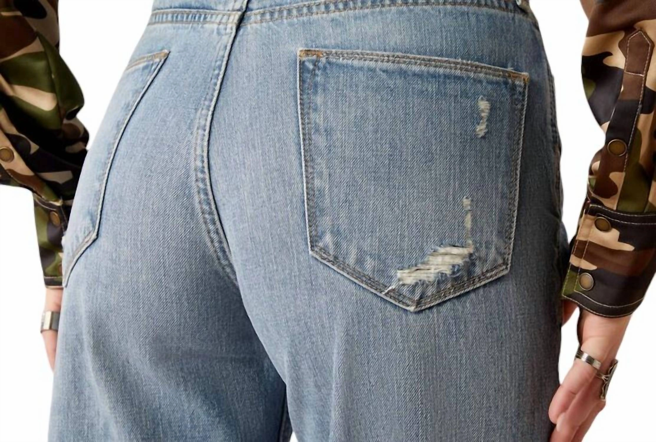 Ultra High Rise Tomboy Straight Jeans In Dominica