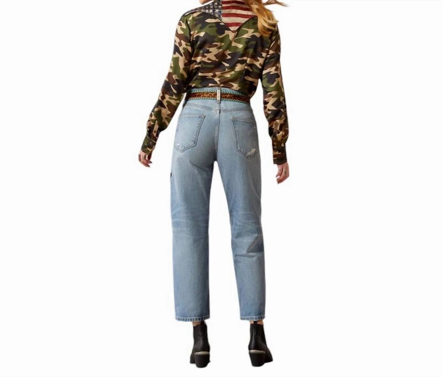Ultra High Rise Tomboy Straight Jeans In Dominica
