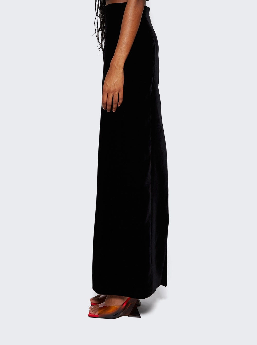 Velvet Column Skirt