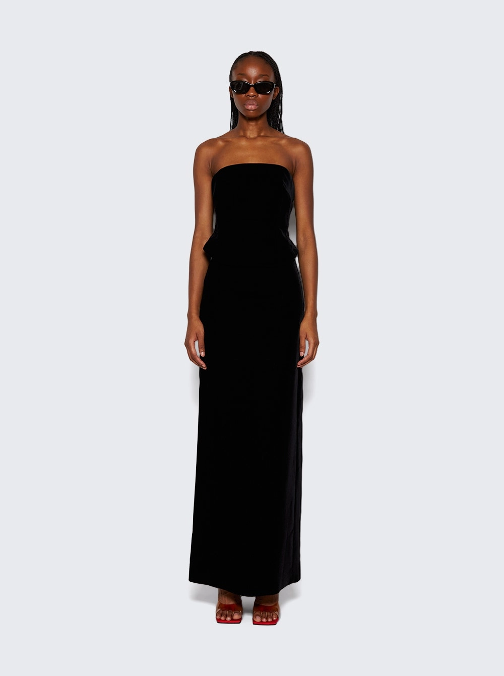 Velvet Column Skirt