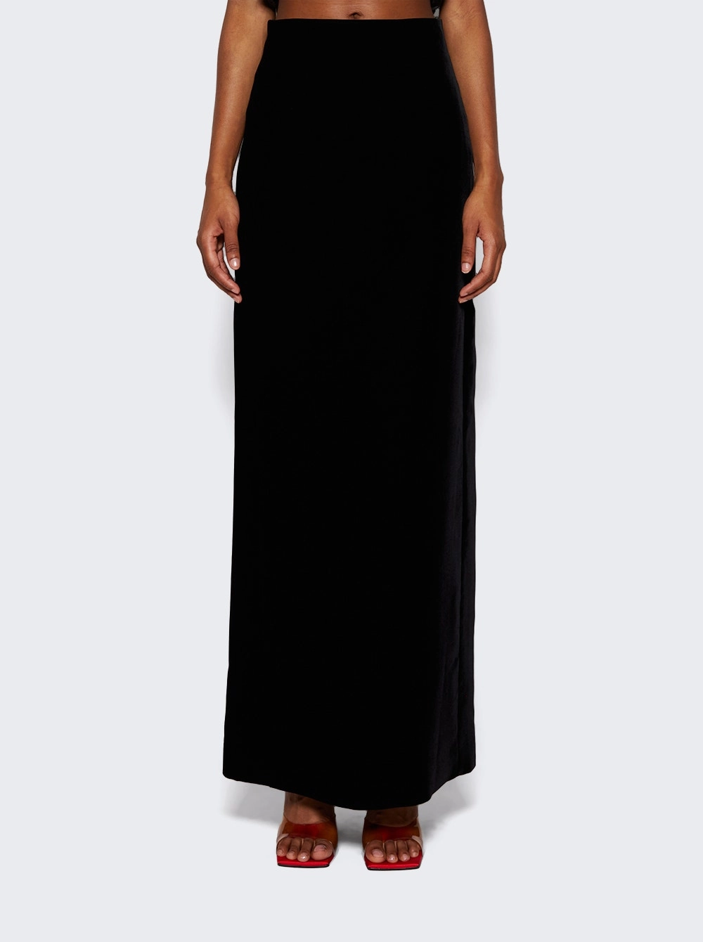 Velvet Column Skirt