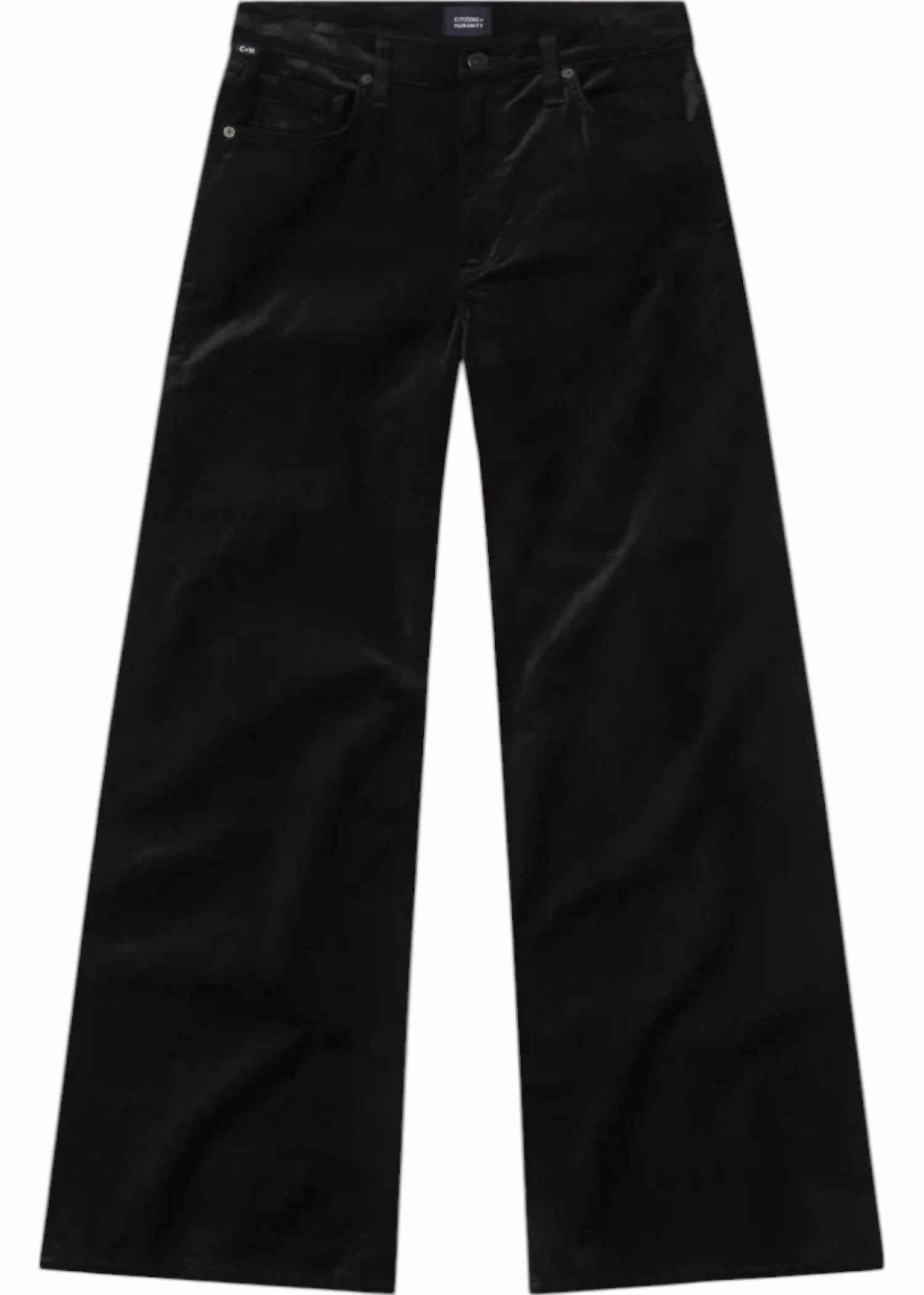 Velvet Mid Rise Baggy Loli Jeans In Black