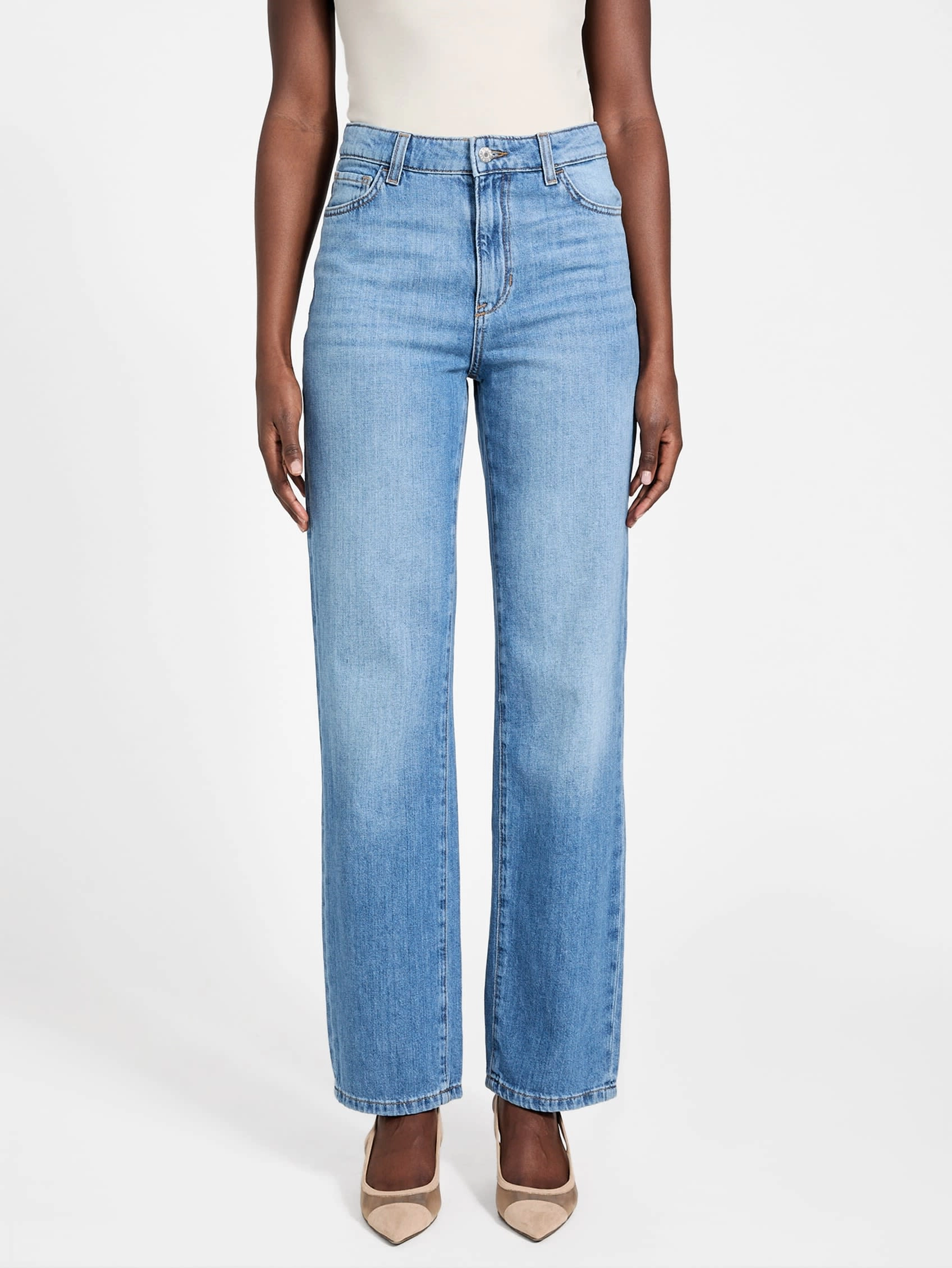 Victoria High-Rise Straight Jeans
