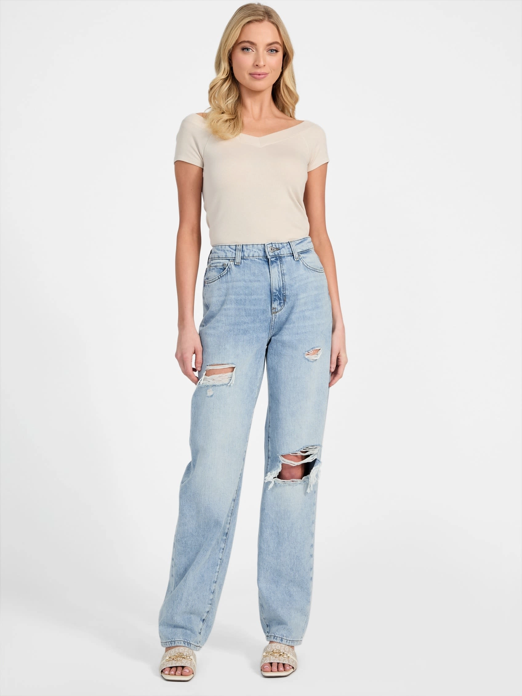 Victoria High-Rise Straight Jeans