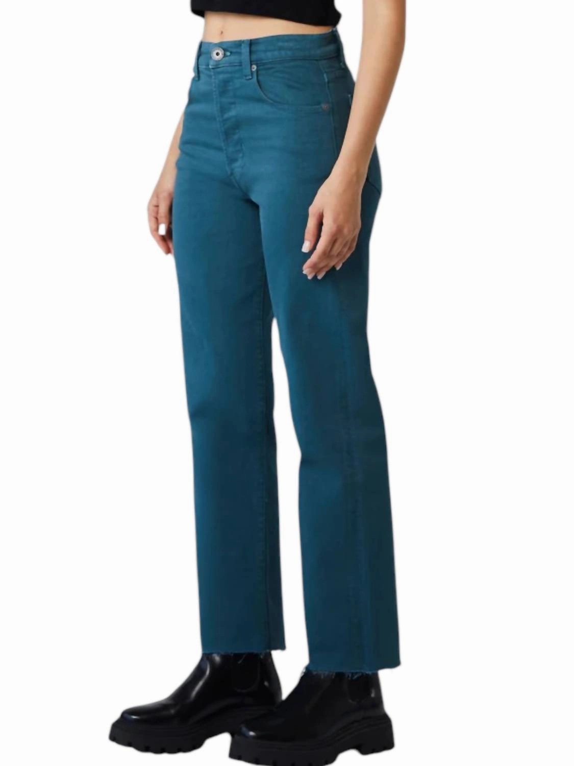 Vincent High Rise Wide Leg Jeans In Tuscany