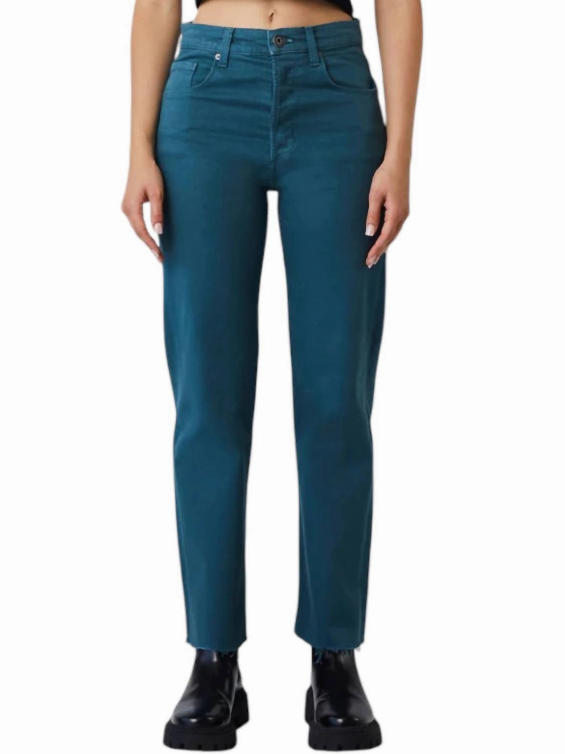 Vincent High Rise Wide Leg Jeans In Tuscany