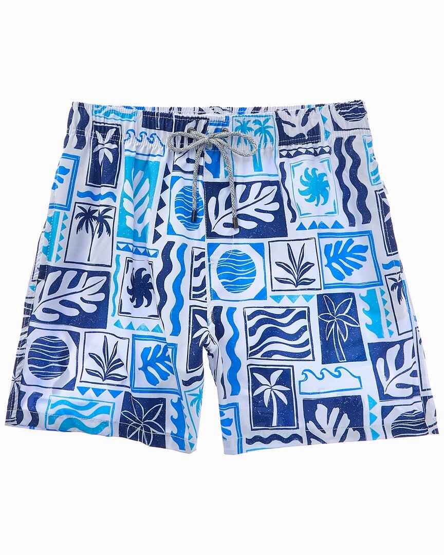 VINTAGE SUMMER 4-Way Stretch Volley Swim Trunk
