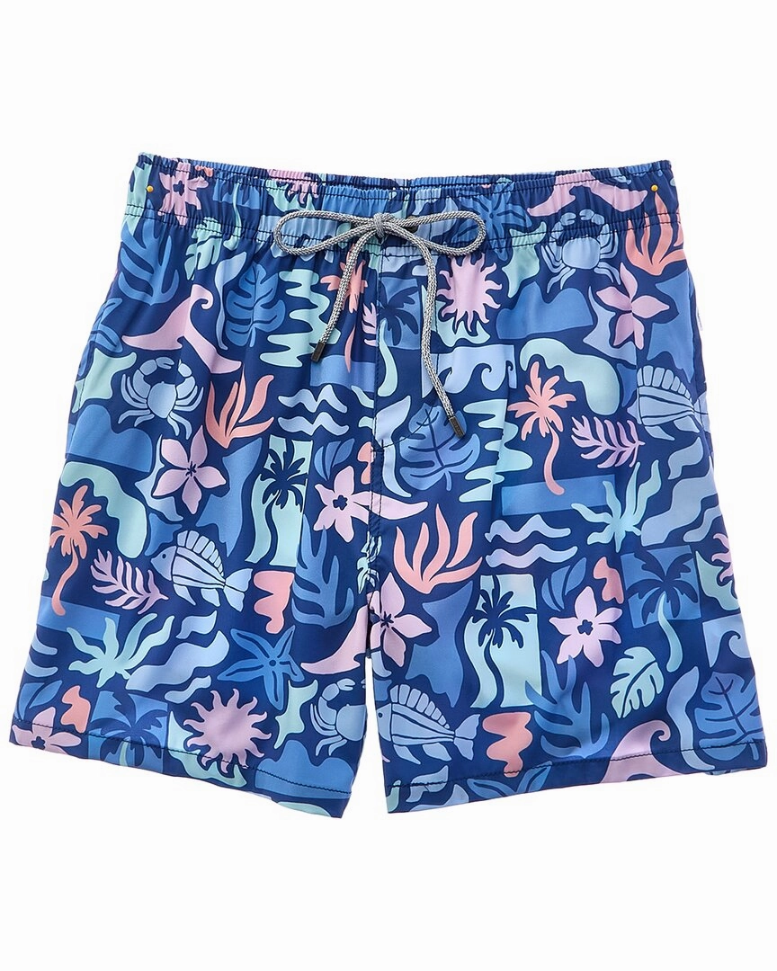 VINTAGE SUMMER 4-Way Stretch Volley Swim Trunk