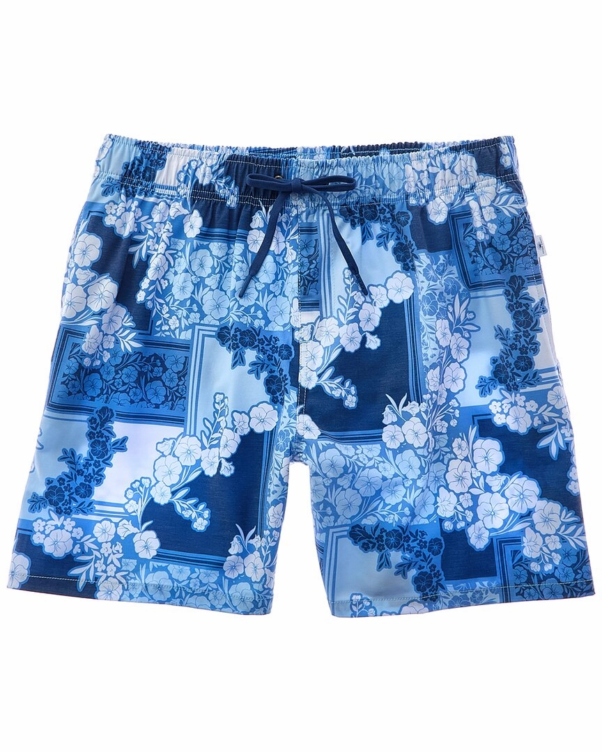 VINTAGE SUMMER 4-Way Stretch Volley Swim Trunk