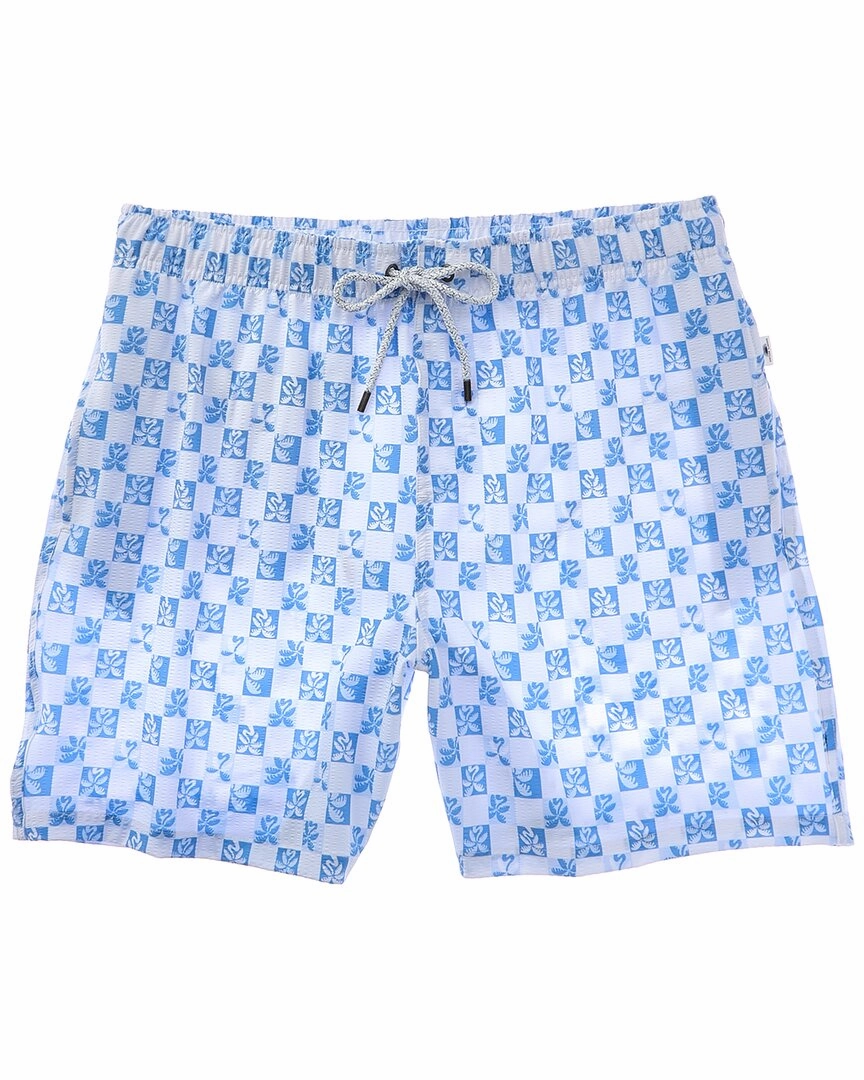 VINTAGE SUMMER Seersucker Stretch Volley Swim Trunk