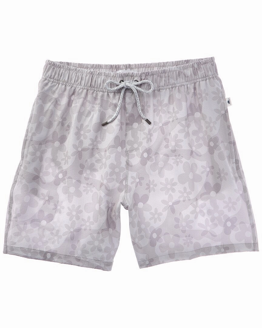 Vintage Summer Seersucker Stretch Volley Swim Trunk