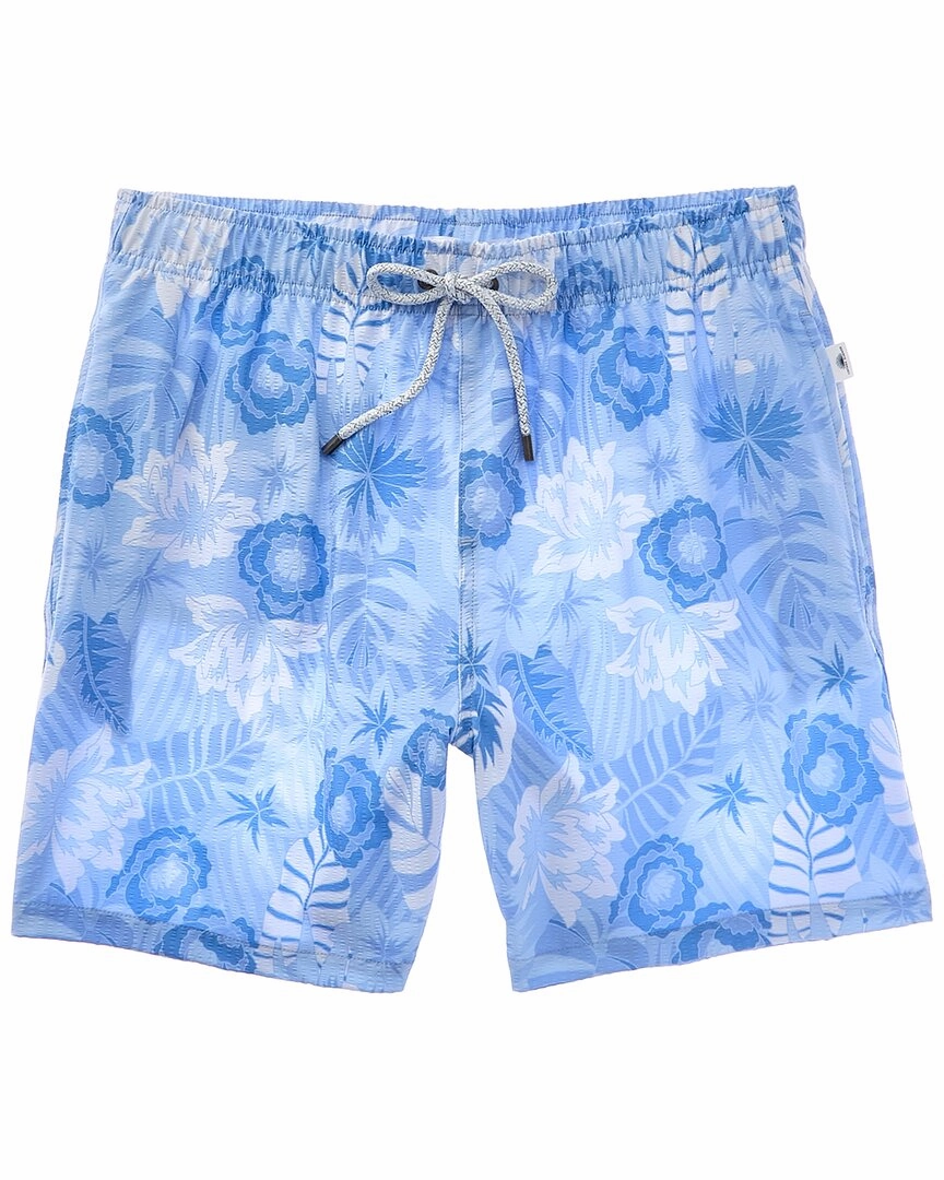 VINTAGE SUMMER Seersucker Stretch Volley Swim Trunk