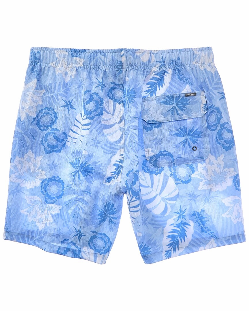VINTAGE SUMMER Seersucker Stretch Volley Swim Trunk