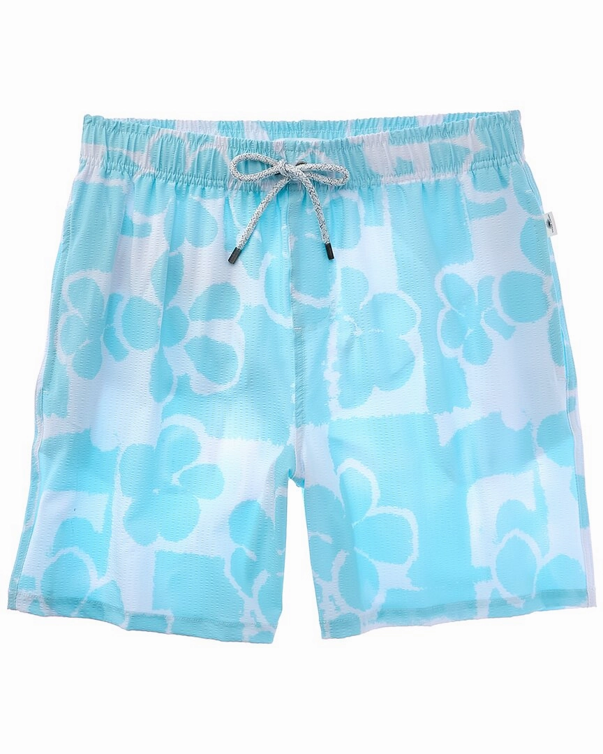 VINTAGE SUMMER Seersucker Stretch Volley Swim Trunk