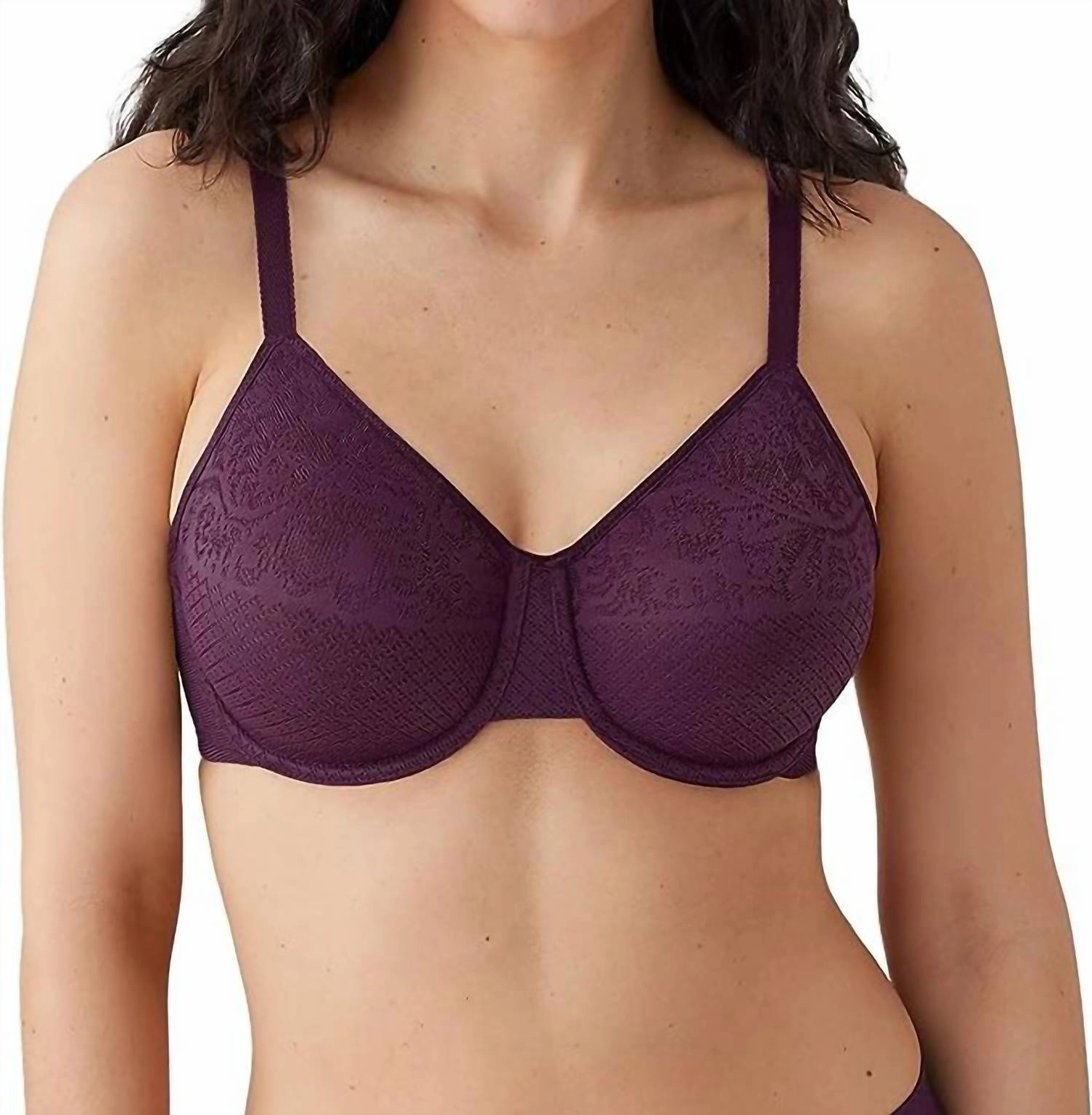 Visual Effects Minimizer Bra In Italian Plum