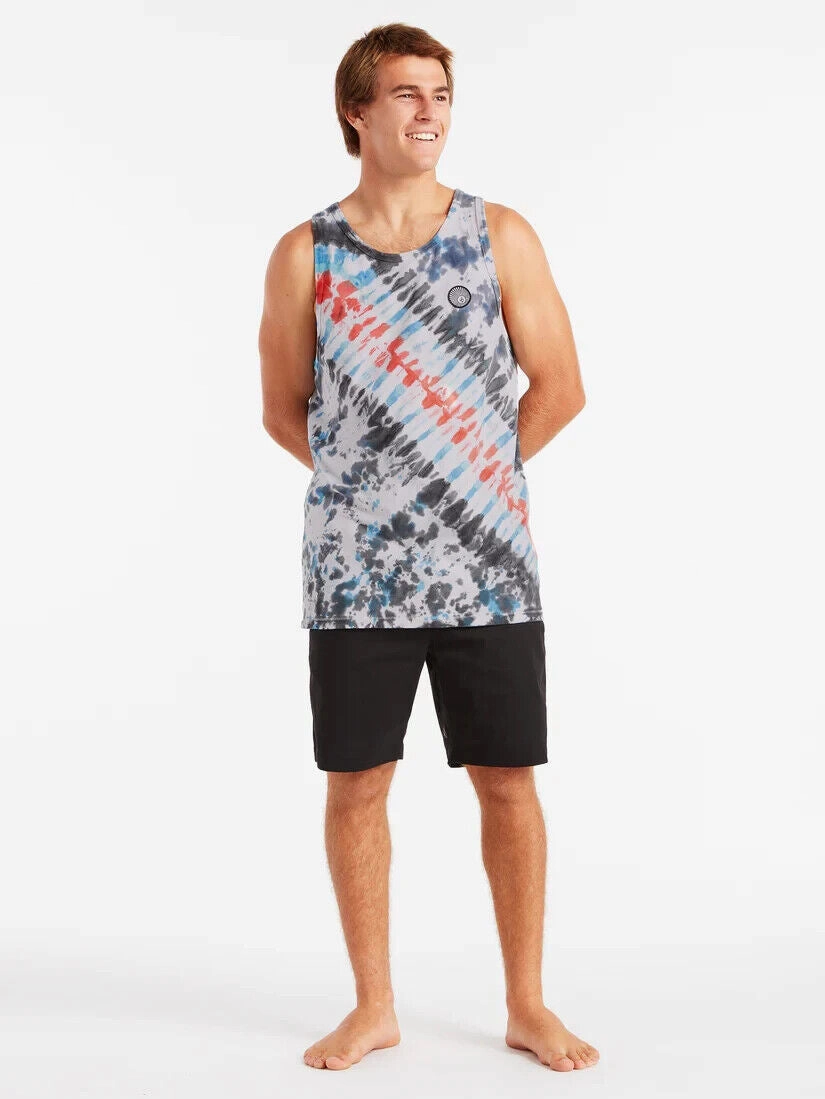 Volcom Rippah A1022200 Athletic Shorts Men's Black Nylon Elastic Waist MCWW89