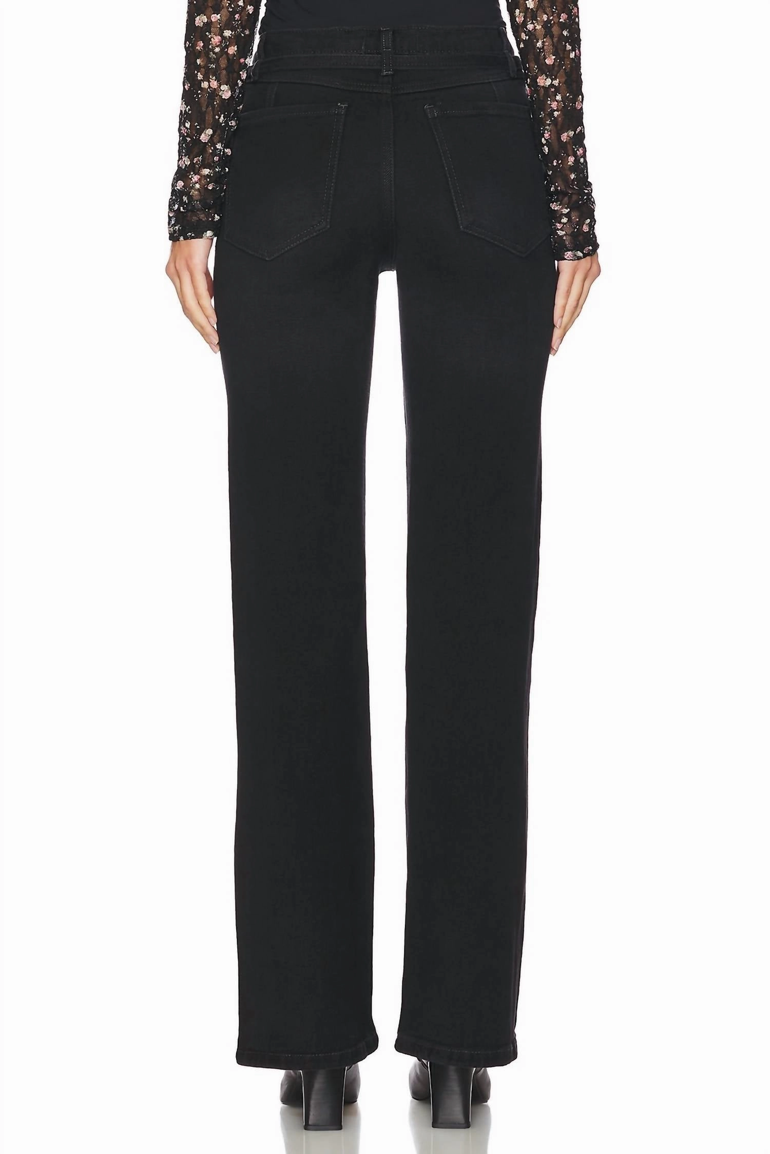 We The Free Sabine Slim A-Line Jeans In Black