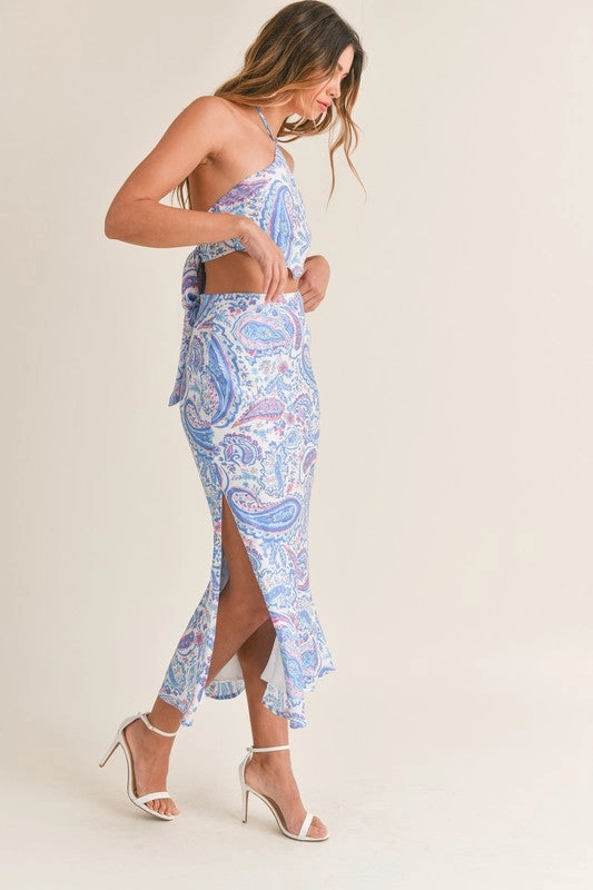 We Were Mermaid For Each Other Midi Skirt