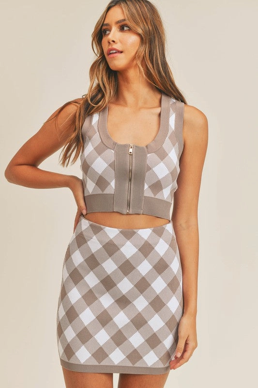 Weekend Plans Plaid Mini Skirt - Small