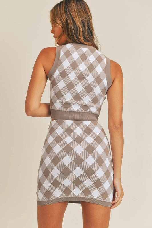 Weekend Plans Plaid Mini Skirt - Small