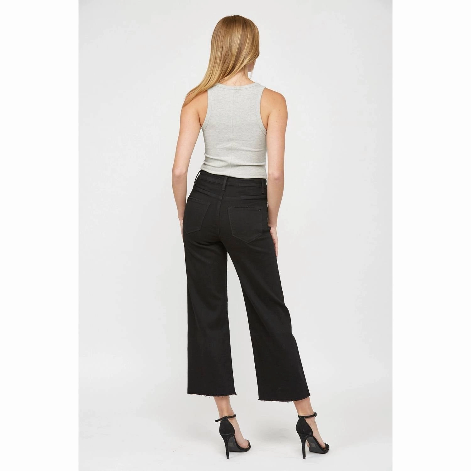 Wide Leg Crop In Black Beauty