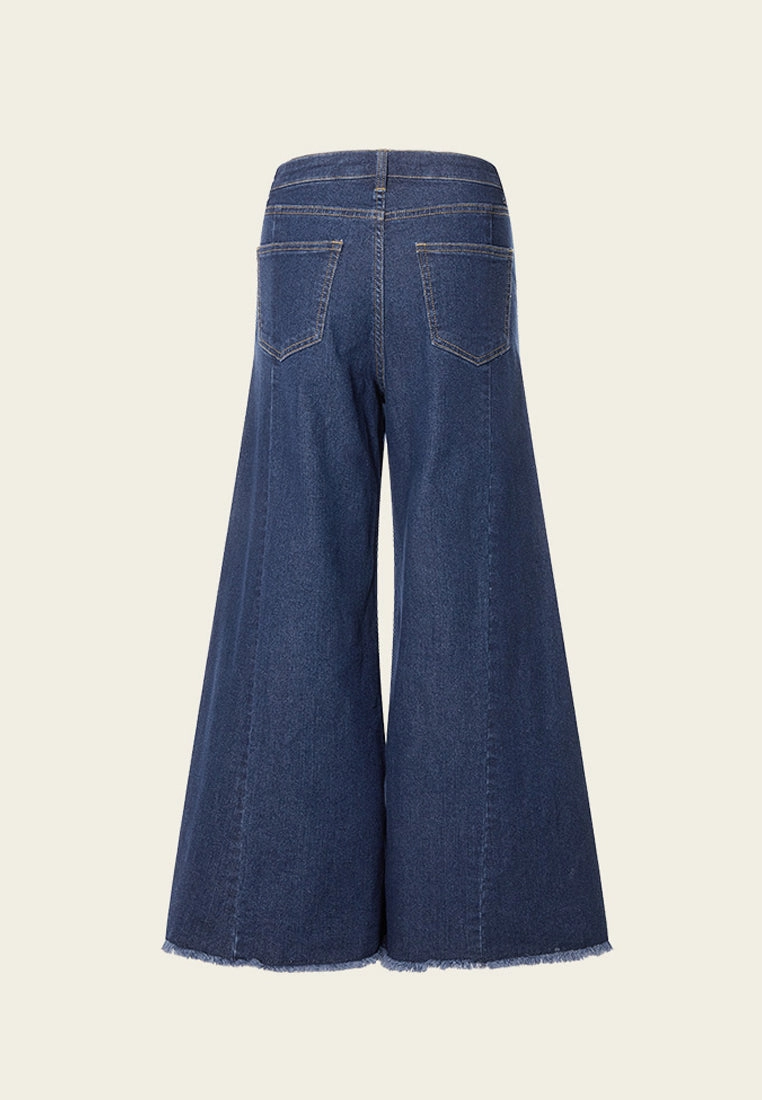 Wide-Leg Flare Jeans