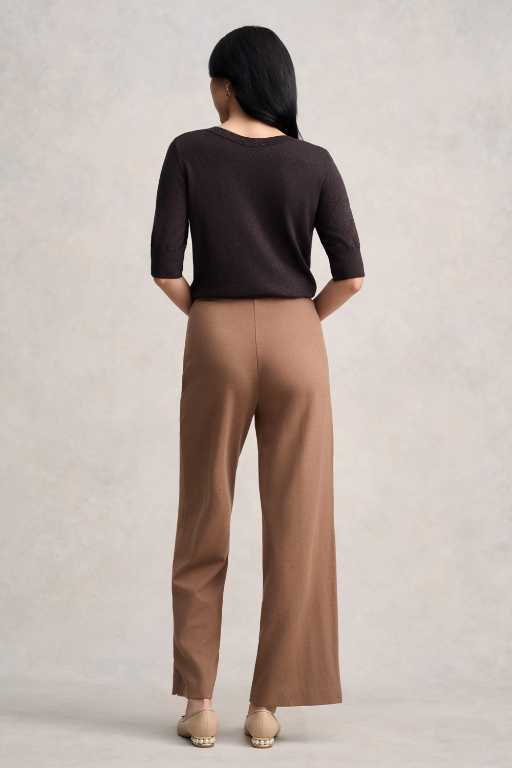Wide Leg Pant - Camel
