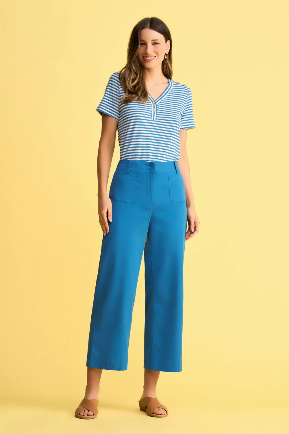 Wide Leg Pant - Indigo Blue