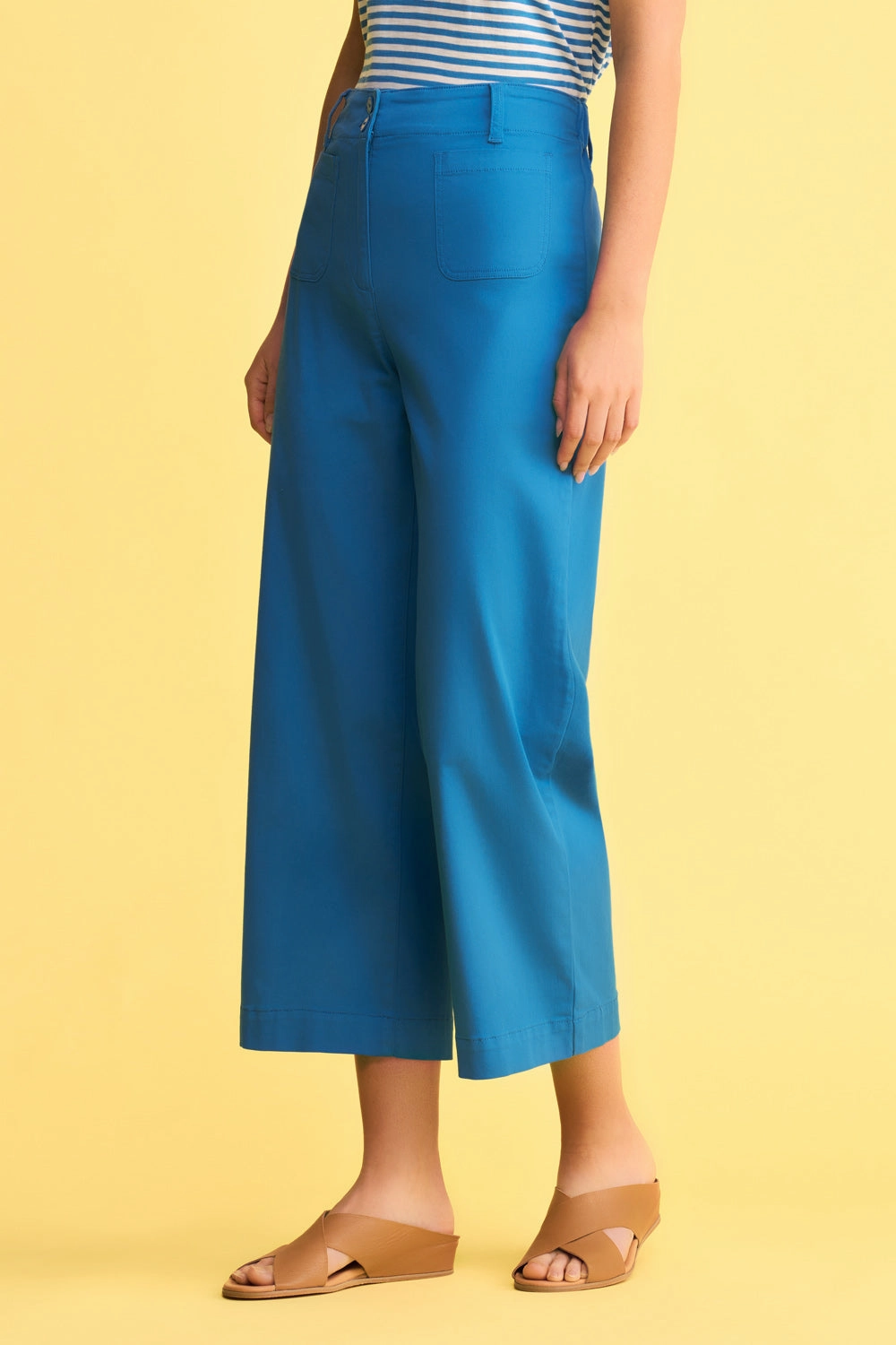 Wide Leg Pant - Indigo Blue