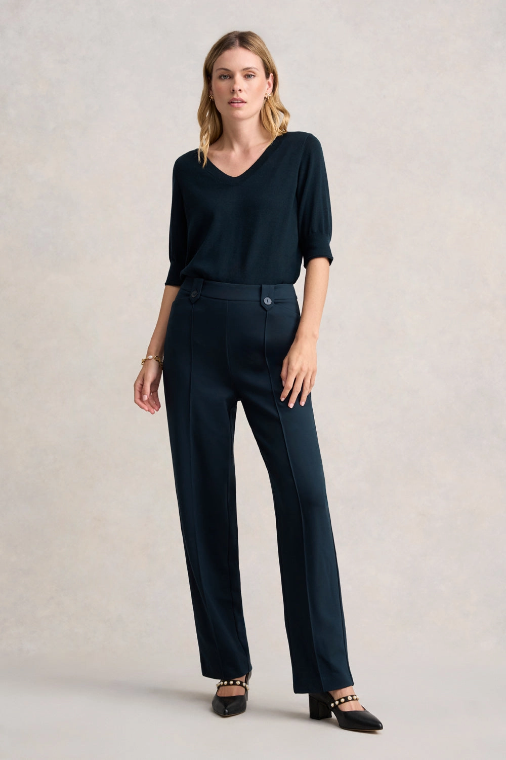 Wide Leg Ponte Pant