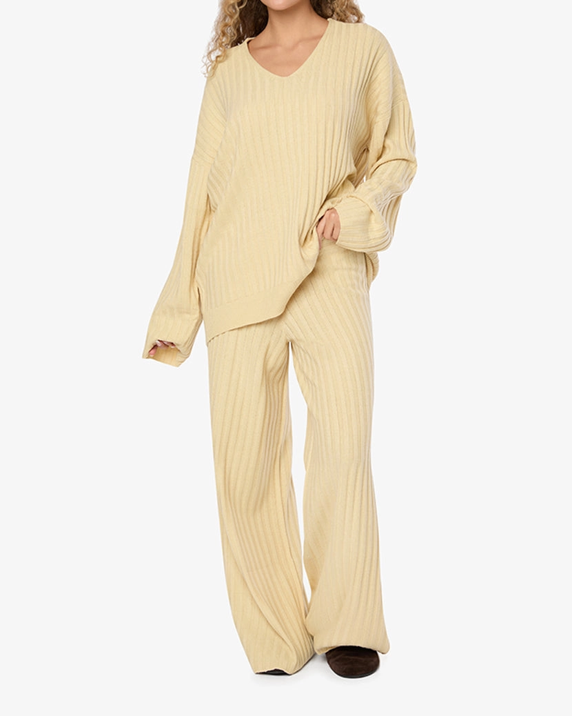 Wide Leg Pull On Pant