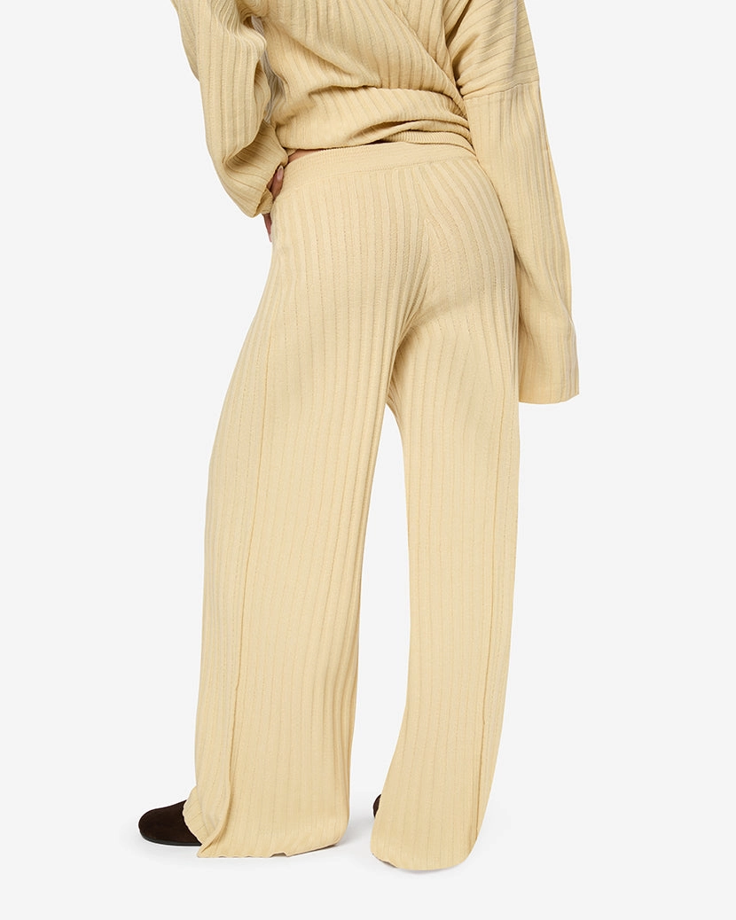 Wide Leg Pull On Pant