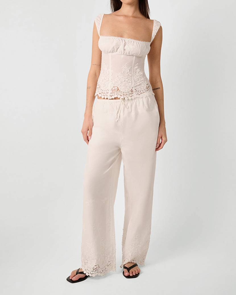 Wide Strap Ruched Cup Corset