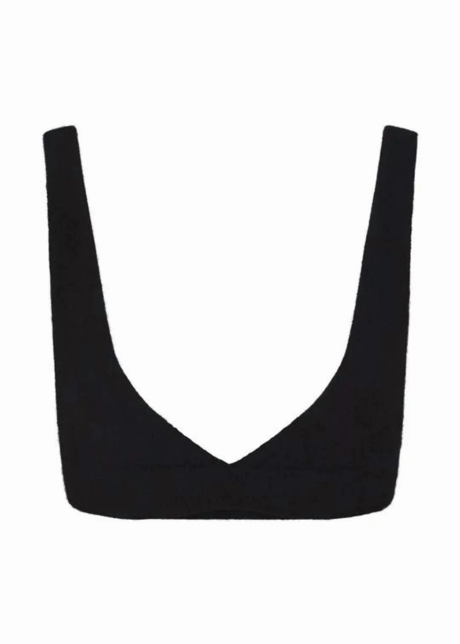 Willa Cashmere Bra In Black