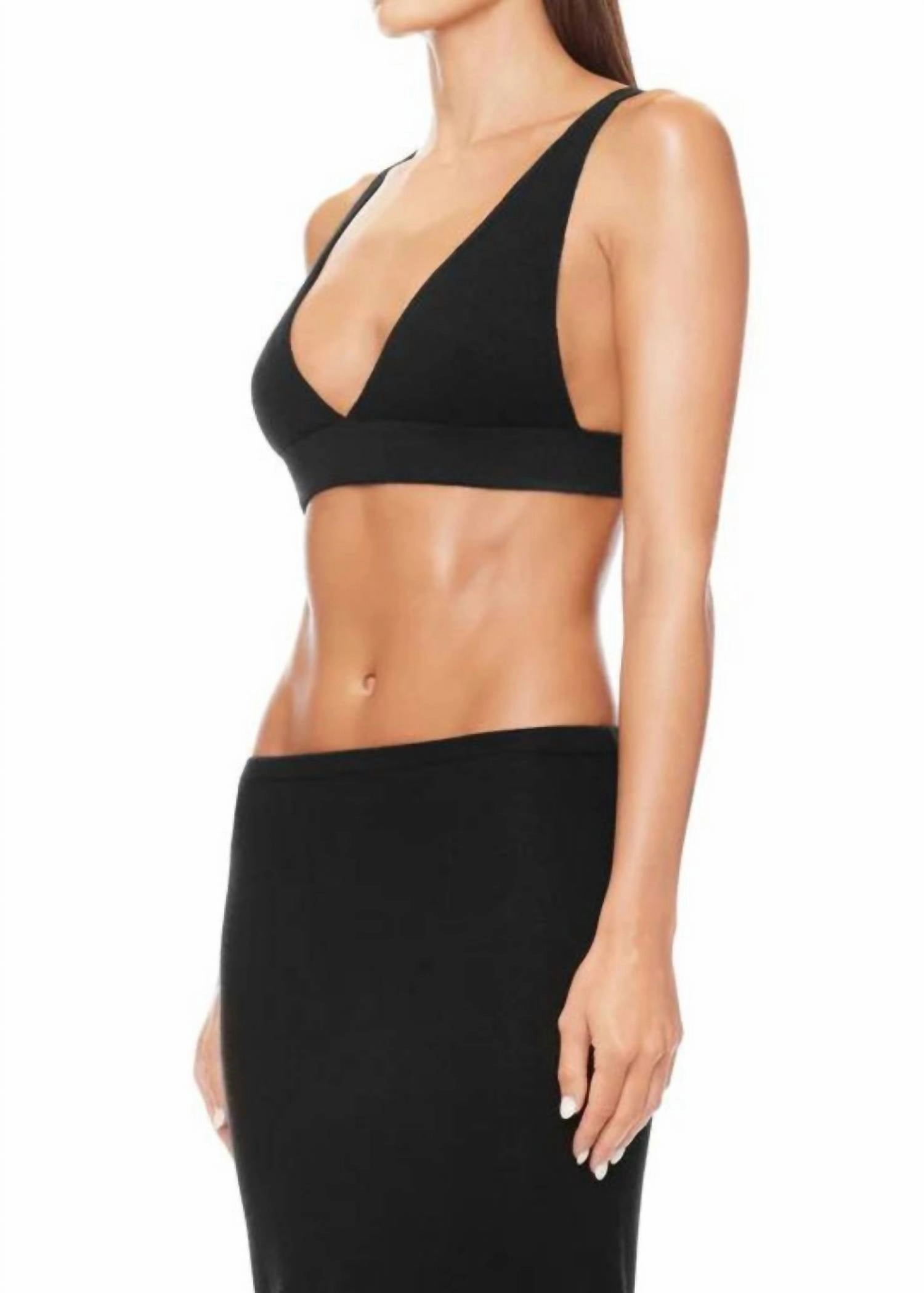 Willa Cashmere Bra In Black