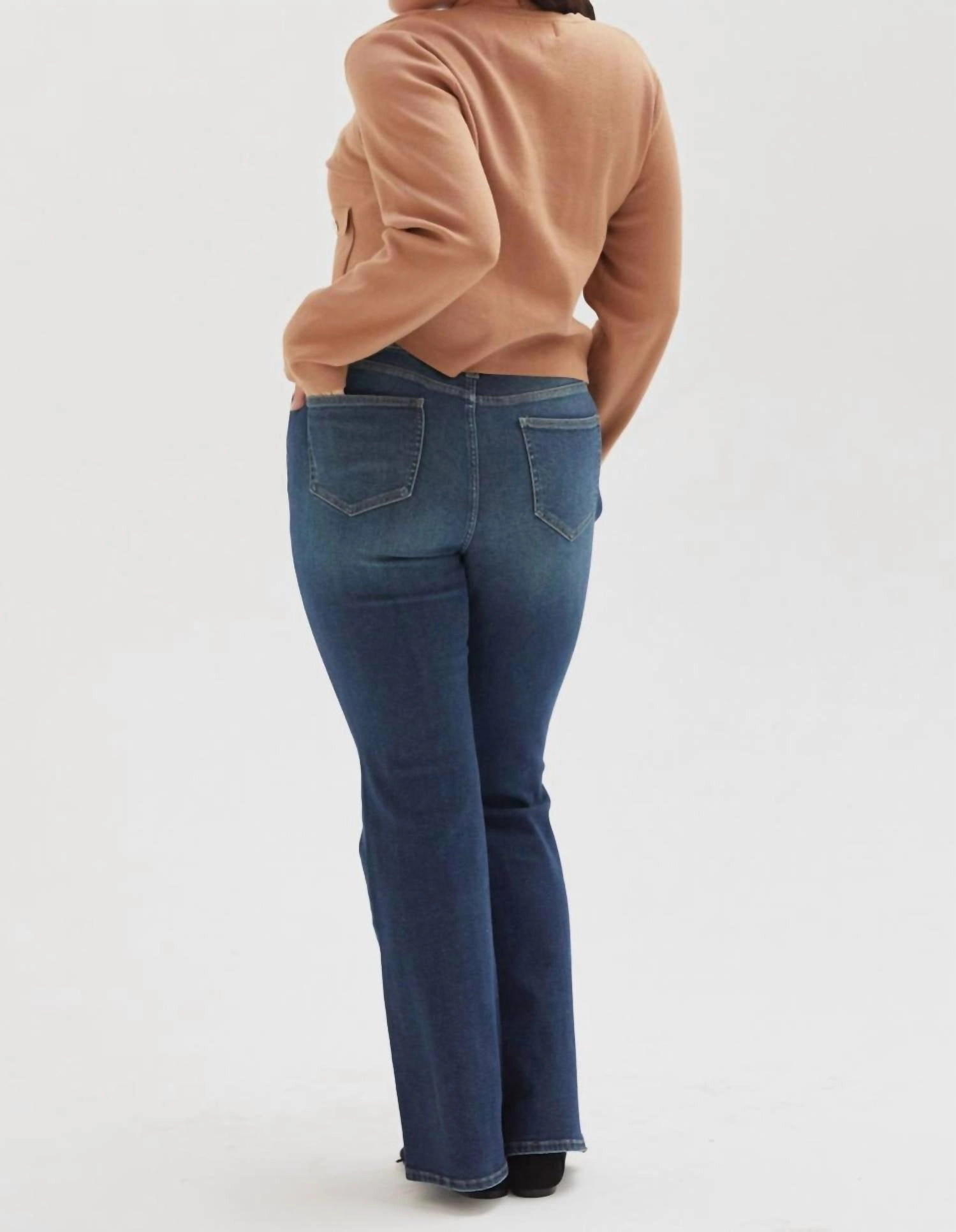Windsor Flare High Rise Jean In Dark Aged Vintage