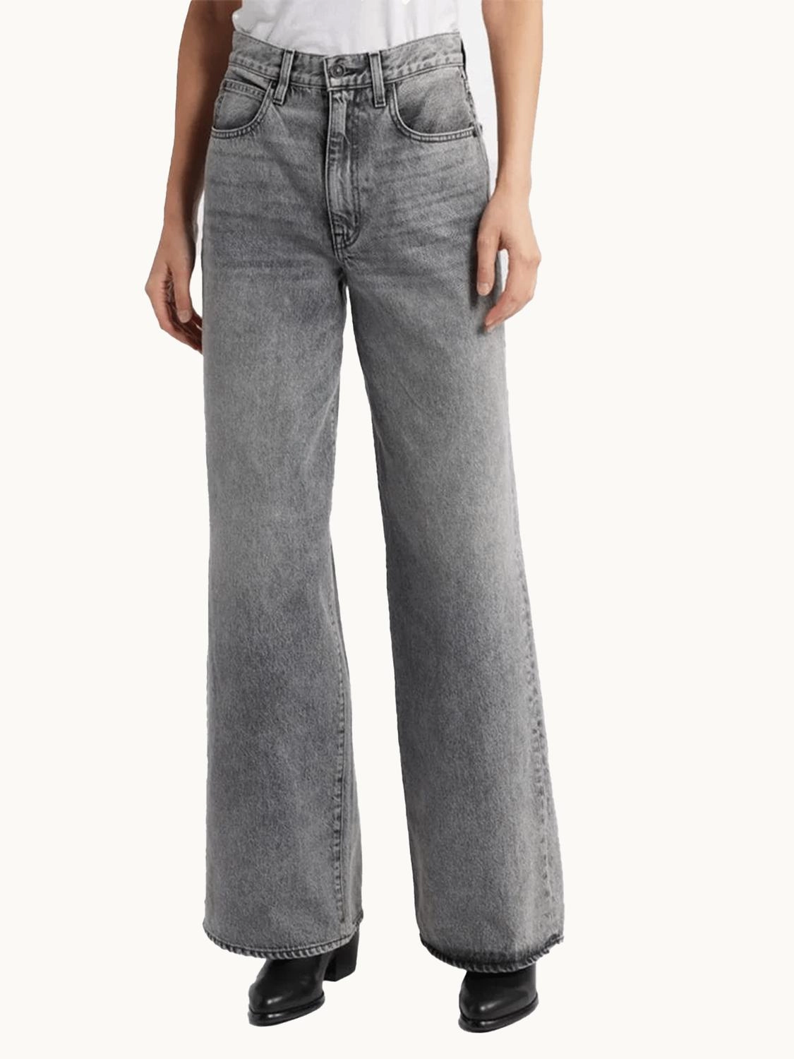 Women Eva Wide Leg Jeans In Too Far Gone