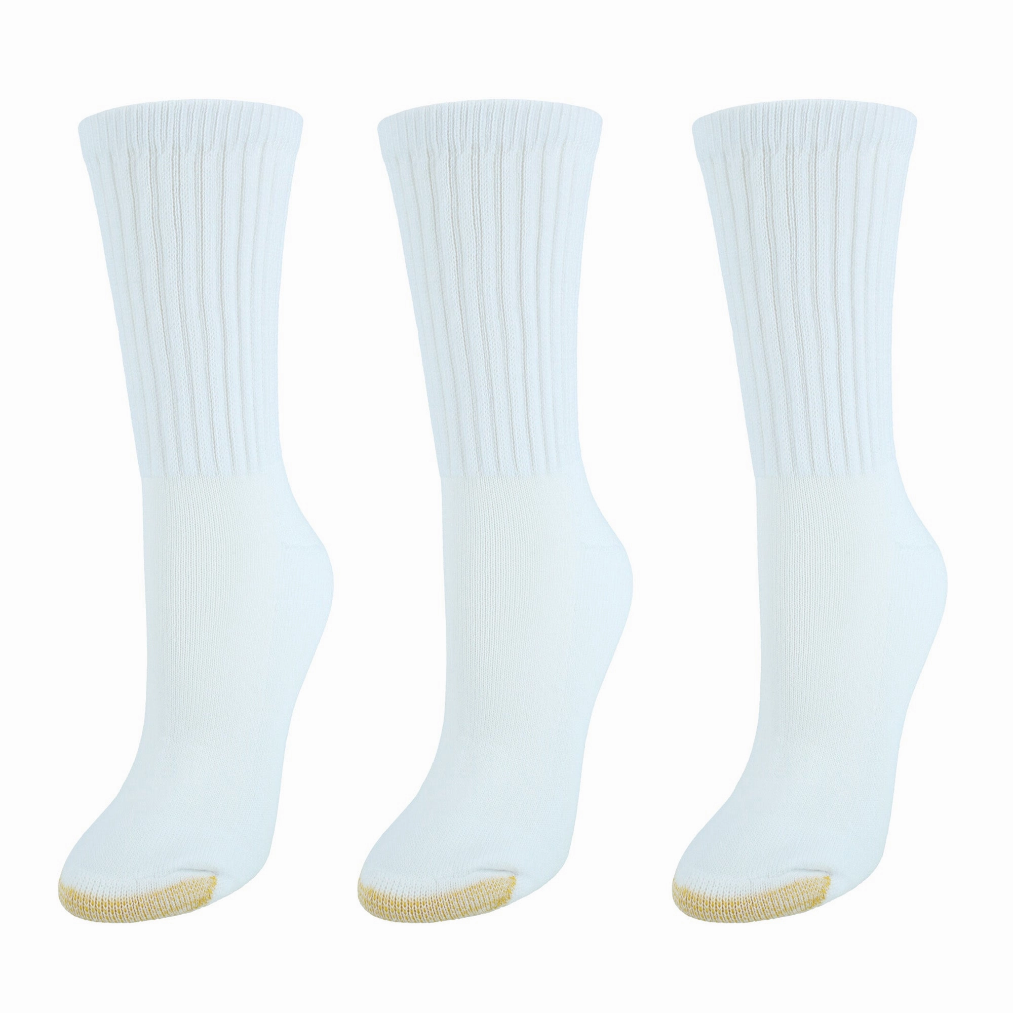 Women's Extended Size AquaFX Crew Socks (3 Pair Pack)